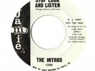 NORTHERN SOUL The Intros   STOP LOOK AND LISTEN Jamie 45 RARE PROMO HEAR  EX