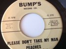 PEACHES -PLEASE DON'T TAKE MY MAN/I'M LIVING IN A DREAM - BUMPS 1503