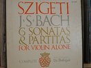 BACH SONATAS & PARTITAS FOR SOLO VIOLIN-SZIGETI- 3 DISC SET- VANGUARD BG 627/9