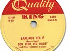 DON RENO, RED SMILEY Country/Bluegrass 78 RPM Record. Barefoot Nellie