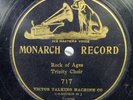 MONARCH 78 RPM Record Rock of Ages Trinity Choir 1900