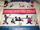 Vintage Disney Peter and the Wolf/ The Sorcerers Apprentice Record LP Vinyl