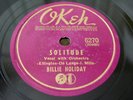 BILLIE HOLIDAY Solitude/God Bless The Child 78 rpm Orig OKeh #6270 Jazz NICE