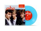 A-HA TAKE ON ME BLUE VINYL LIMITED EDITION RECORD 7