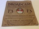 Harry Bidgood, Black Bottom / Deep River. Broadcast 78 rpm Shellac Record.ii