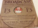 Harry Bidgood, Are You Lonesome Tonight /Janette Broadcast 8 inch Shellac 78 rpm