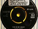 UK LONDON / ATLANTIC 45 - PAIN IN MY HEART by OTIS REDDING - Rare Northern Soul
