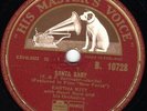 SCARCE CHRISTMAS CLASSIC EARTHA KITT 78  SANTA BABY / LET'S DO IT HMV B 10728 E+