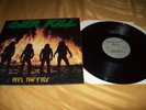 OVERKILL Feel The Fire LP 1st Press MRI 1469 Megaforce Records 1985