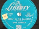rockabilly 78 RPM EDDIE COCHRAN Sittin In The Balcony LIBERTY HEAR V+