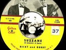 RICKY & ROBERT SUZZANE ROCKABILLY TEEN BOPPER PHOTO LABEL 45 RPM RECORD
