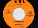 Roots Reggae 45 - Mighty Threes - Rasta Business - April - VG++ mp3