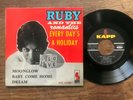 RUBY AND THE ROMANTICS Ever day's a holiday FRENCH EP KAPP KEV. 13.008
