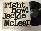 Jackie McLean LP Right Now  Blue Note Stereo RVG