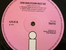 Traffic LP John Barleycorn Must Die UK Pink Island 1st press A2 B2