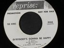 KINKS: Ev'rybody's Gonna Be Happy / Who'll Be The Next In Line 45 (dj, faint f