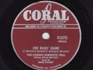 Rockabilly Canada 78 - JOHNNY BURNETTE TRIO - Oh Babe Babe / Midnight Train