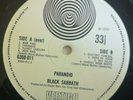 Black Sabbath LP Paranoid UK Large Vertigo swirl 1st press NO BIG BEAR        
