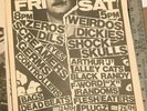 The Masque Weirdos,Screamers,Germs,Zeros,Dils,Eyes.ELKS L.A 1978 Punk Flyer kbd