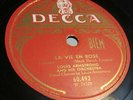 78 RPM LOUIS ARMSTRONG la vie en rose c'est si bon GREAT COPY DECCA 60492