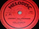 KING SPARROW Leading Calypsonians 78 1958 MELODISC 1st  RARE CALYPSO