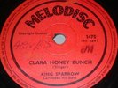 KING SPARROW Clara Honey Bunch 78 1959 MELODISC 1st Press  RARE CALYPSO