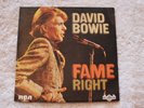 David Bowie ?-  Fame - Spanish Pic Sleeve (pink rear) - orig - Excellent
