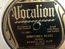 BUMBLE BEE SLIM VOCALION 03130 BLUES 78 RPM V
