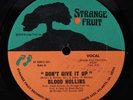 BLOOD HOLLINS Don't Give It Up STRANGE FRUIT 12