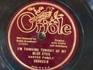 Oriole 350923  CARTER FAMILY Thinking Tonight Of Blue Eyes 78rpm Country 1935 E+
