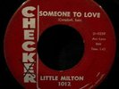 LITTLE MILTON-Someone to Love & Satisfied-Blues Soul 45-CHECKER #1012