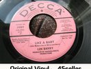 ? LEN BARRY promo 'Like A Baby' STAMPED Original Northern Soul 45