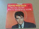 Elvis RARE We Call On Him / You'll Never Walk Alone 47-9600 Record w/sleeve