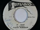 Reggae 45 LLOYD ROBINSON It Deep on Studio One VG++