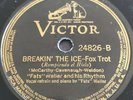 Pre War Jazz 78 FATS WALLER VICTOR 24826 Breakin The Ice- Honeysuckle Rose V+