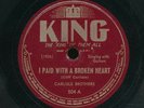 78tk-hillbilly/bluegrass-KING 504-Carlisle Brothers