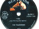 Super Rare 1959 The TRADEWINDS Rock'n Roll/Doo Wop 78 RPM Record. Twins/ Toni
