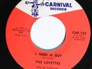 The Lovettes CARNIVAL RECORDS 530 M- RNB/SOUL NORTHERN SOUL GIRL GROUP 45
