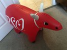 ERIC CLAPTON BEE GEES RSO RECORDS INFLATEABLE RED COW LOGO PROMO UNUSED