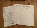 Porcupine Tree Signify 2LP Test Press with production notes signed by R Barbieri
