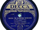 GEORGE FORMBY - ‘WHEN I’M CLEANING WINDOWS/LEANIN' ON A LAMP POST’ DECCA 78 E+