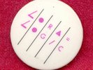 *Genuine LORA LOGIC 70s BUTTON / BADGE Punk POST PUNK X-Ray Spex ALTERNATIVE