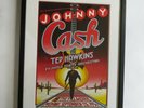 Johnny Cash Bill Graham San Francisco Ted Hawkins Concert Tour Poster Framed