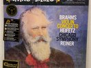 Jascha Heifetz & Fritz Reiner Brahms Violin Concerto 200g LP Vinyl Analogue Prod