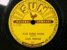 CARL PERKINS rockabilly Sun 78 BLUE SUEDE SHOES   HONEY DON'T from 1956 JF106