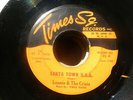LONNIE & THE CRISIS Santa Town U.S.A. TIMES SQ DOO WOP 45 Bells in Chapel