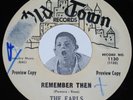 Doo Wop PROMO 45 THE EARLS Remember Then / Let's Waddle Old Town