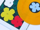 ANDY WARHOL ART COVER FLOWERS LP GOLD MARBLE VINYL LIMITED 150 MINT