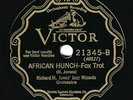 Victor 21345: Richard M. Jones Jazz Wizards-African Hunch/Jelly-Roll Morton E hc