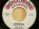 Surf 45 DICK DALE & DEL-TONES miserlou DELTONE  RARE Pulp Fiction  VG++